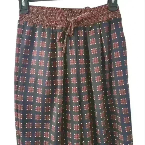 3/$30 Zara XS Elastic Drawstring Waist Ankle Black Print Pull On Pants. - Picture 4 of 5